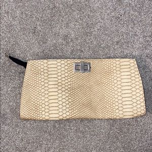 Tan Clutch